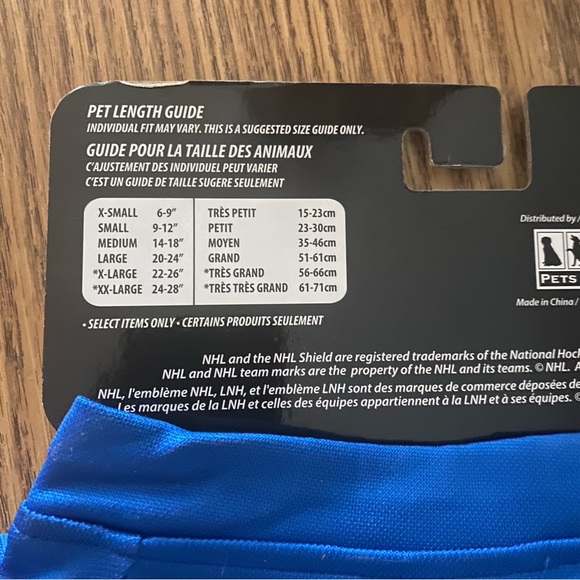 NHL Ranger Dog Jersey size L brand new in original packaging - Picture 6 of 6